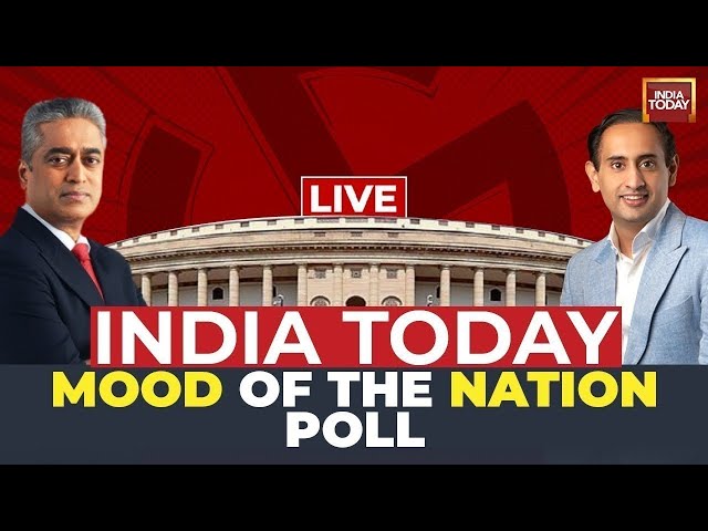 Rajdeep Sardesai & Rahul Kanwal LIVE | Mood Of The Nation LIVE | Lok Sabha 2024 | India Today LI