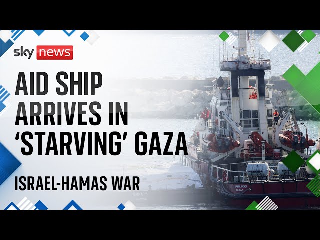 Watch live: Aid ship arriving in Gaza from Cyprus to deliver 200 tonnes of aid