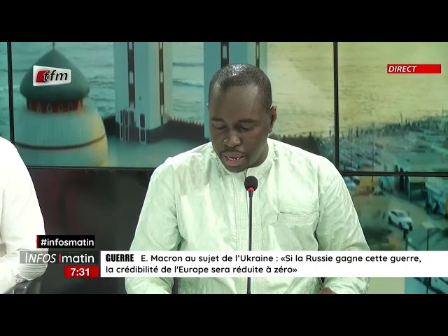 Actualités internationales en wolof avec Cheikh Tidiane Diaho - Infos matin du 15 Mars 2024