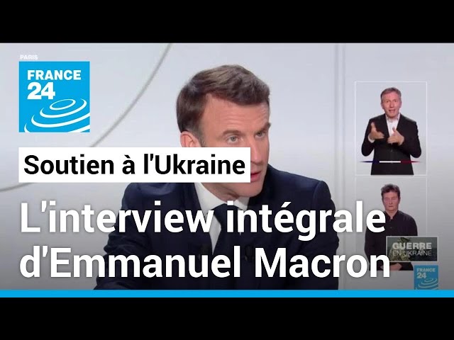 Enjeux du soutien à l'Ukraine : l'interview d'Emmanuel Macron dans son intégralité • 