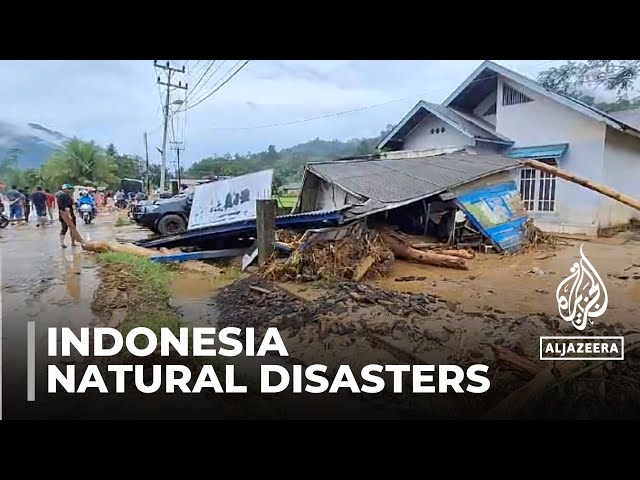 Indonesia floods: Torrential rains damage homes in west Sumatra