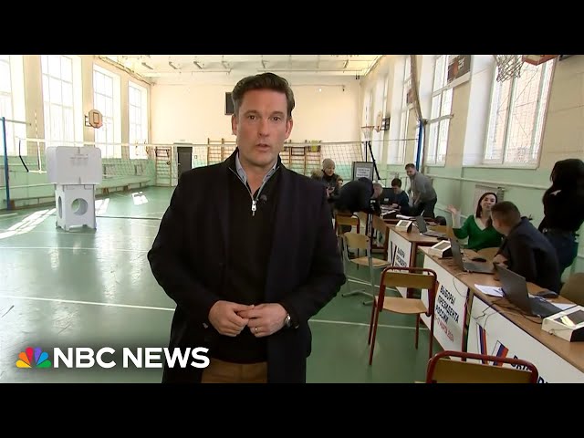 NBC News reports from inside a Moscow polling station as Russian presidential election begins