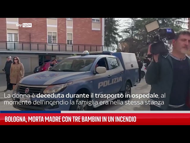 ⁣Bologna, morta madre con tre bambini in un incendio