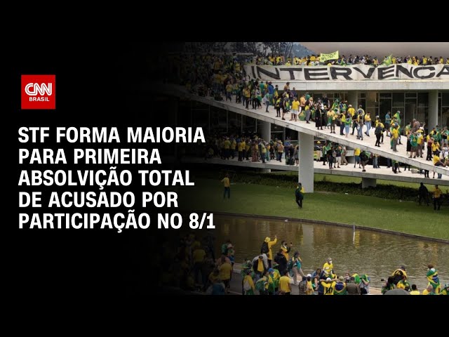 STF forma maioria para primeira absolvição total de acusado por participação no 8/1 | CNN NOVO DIA