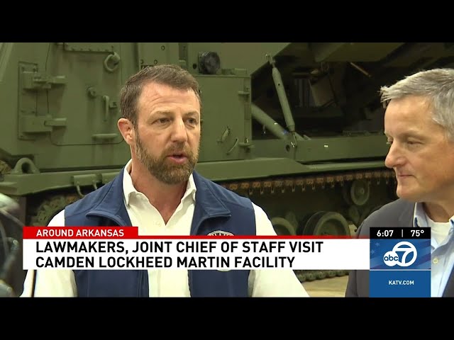⁣U.S. Military Chief tours arms plants with GOP lawmakers