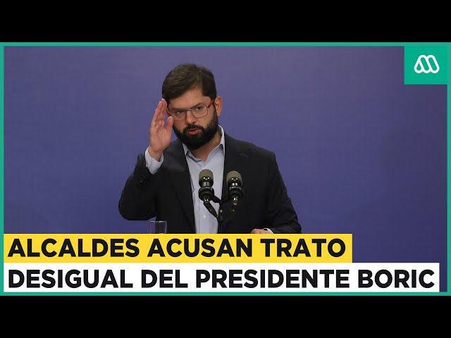 Alcaldes acusan trato desigual por parte del presidente Gabriel Boric