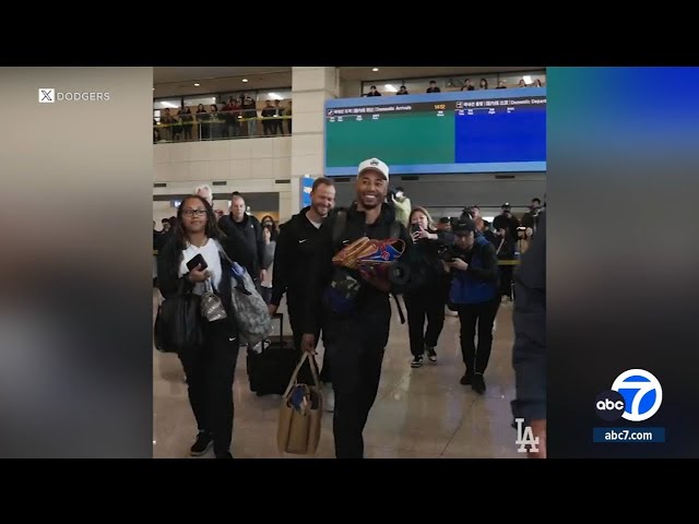 Dodgers arrive in Seoul, South Korea ahead of Padres game