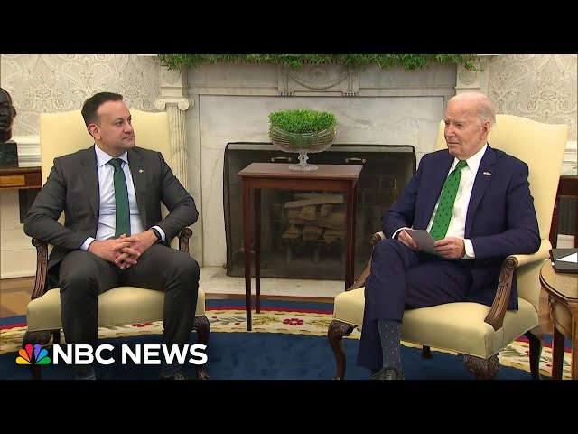 Biden meets with Irish prime minister at the White House