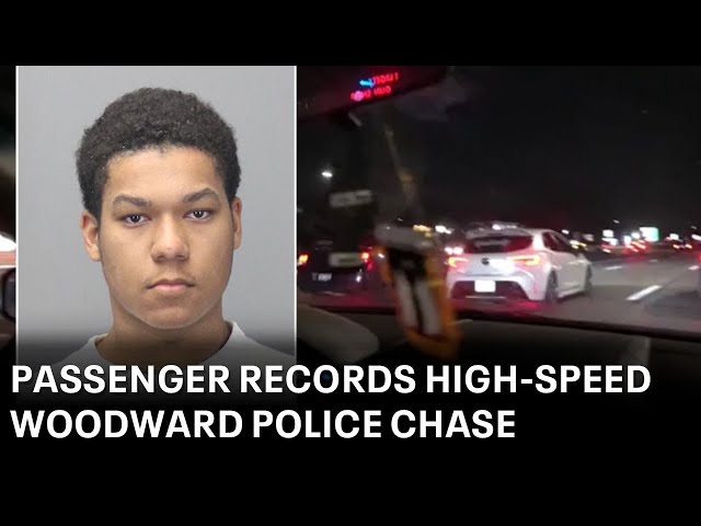 Woodward street racer busted as passenger records police chase