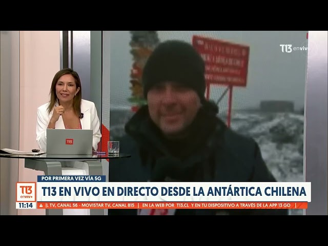 T13 EN VIVO desde la Antártica chilena