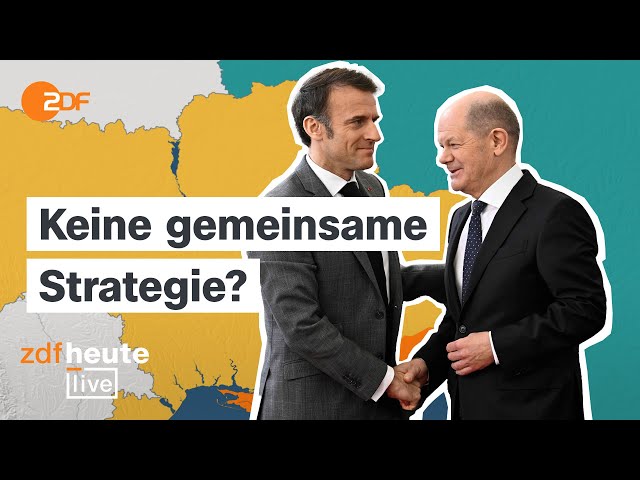 Nach Eklat über Ukraine-Kurs: So lief das Treffen von Scholz, Macron und Tusk | PK bei ZDFheute live