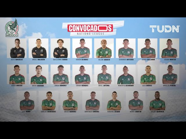  OFICIAL  La CONVOCATORIA de Selección Mexicana para Nations League | TUDN