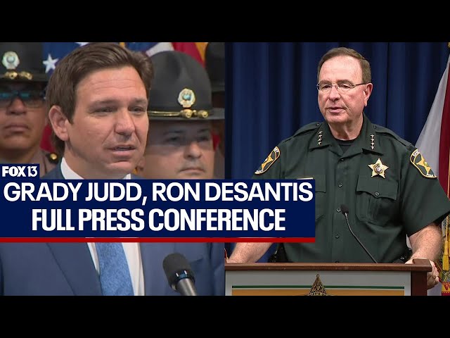 Grady Judd, Ron DeSantis illegal immigration press conference