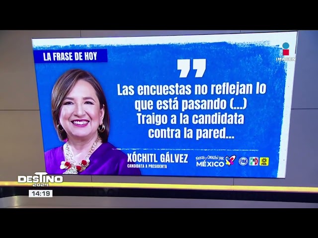 Para combatir la inseguridad hay que reconocer que existe: Xóchitl Gálvez