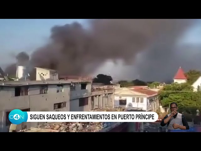 Siguen saqueos y enfrentamientos en Puerto Príncipe