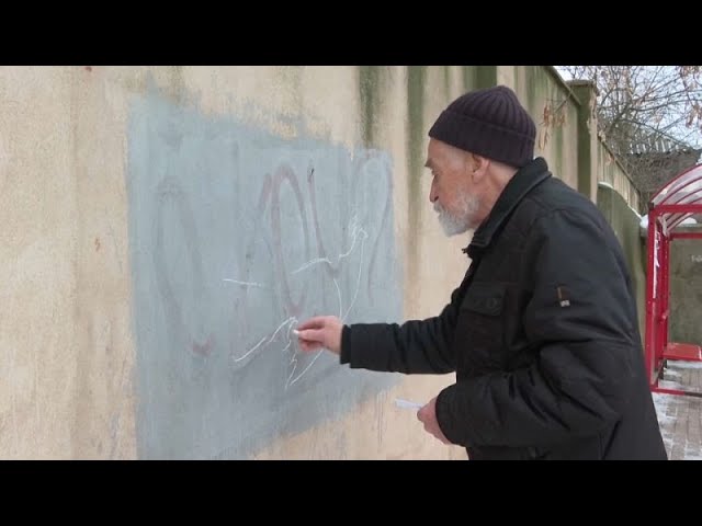 Pensioner defies Vladimir Putin with anti-war murals