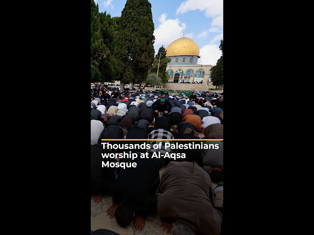 First Friday prayers of Ramadan in Al-Aqsa | AJ #shorts