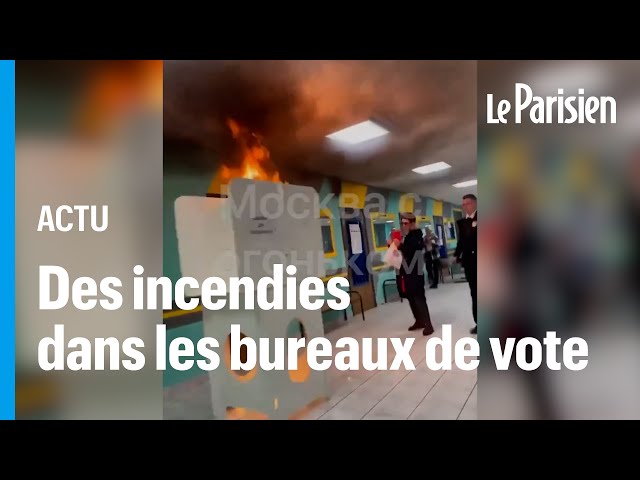 Incendies et cocktail molotov : nombreux incidents lors de l’élection présidentielle en Russie