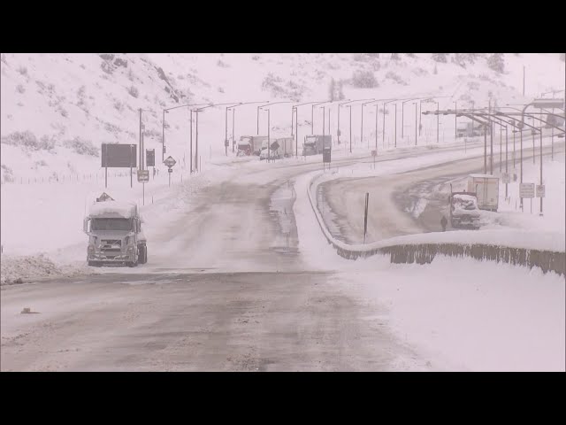 Some roads in Colorado remain icy and snowpacked as the thaw begins after the winter storm