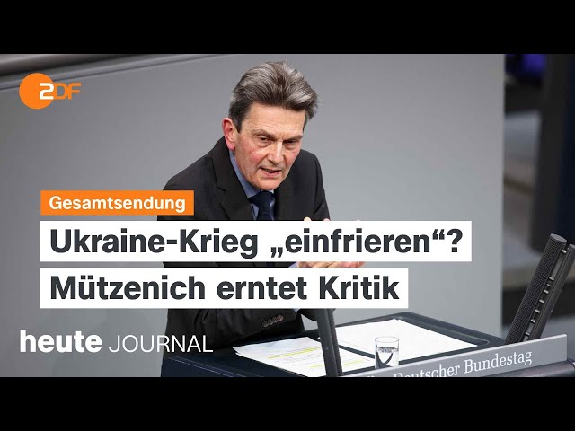 heute journal vom 15.03.2024 Ukraine-Krieg, Kritik an SPD-Fraktionschef Mützenich