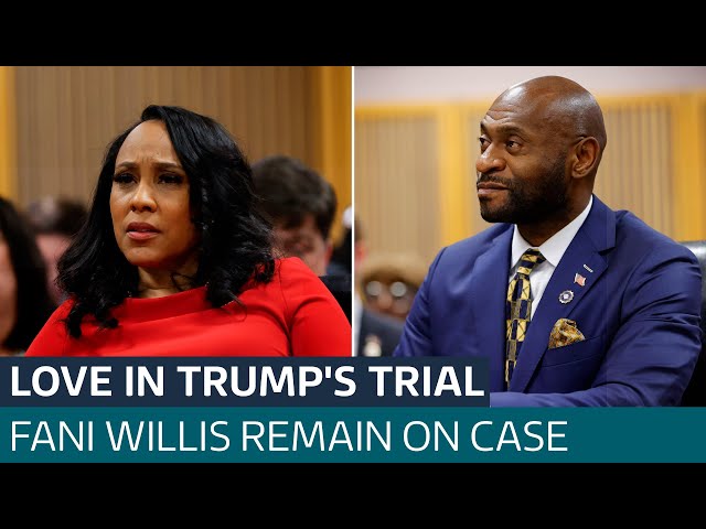 ⁣Love on trial: Fani Willis to remain on Trump case as her former lover resigns | ITV News