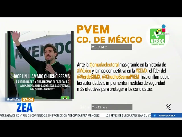 Jesús Sesma llama a implementar medidas de seguridad efectivas para candidatos | Francisco Zea