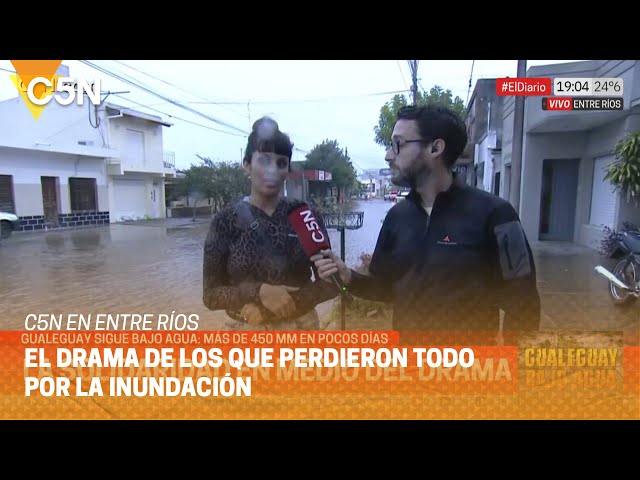 GUALEGUAY BAJO AGUA: más de 450 mm en pocos DÍAS