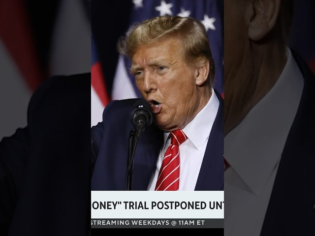 Judge delays Trump's "hush money" trial #shorts