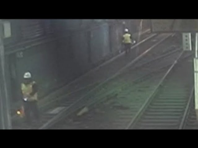 MBTA Orange Line workers nearly hit by oncoming train