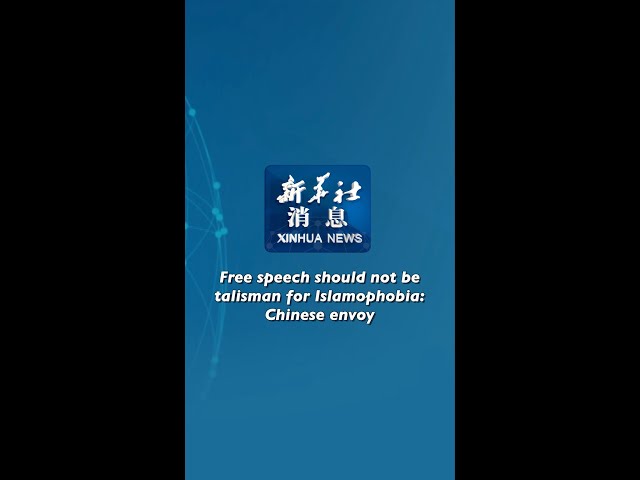 Xinhua News | Free speech should not be talisman for Islamophobia: Chinese envoy