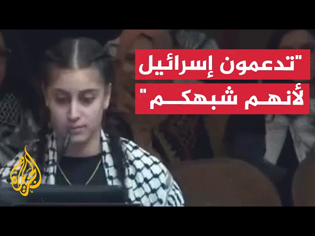 ⁣فتاة تهاجم مجلس كارولينا الشمالية بسبب غزة وتدين نسيانهم دروس الماضي في الإبادة
