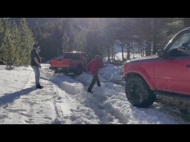 Black Hawk man, stuck in the snow, suffers hypothermia