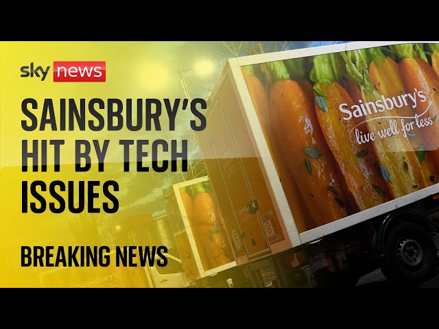 Sainsbury's unable to fulfil 'vast majority' of online deliveries due to 'techni