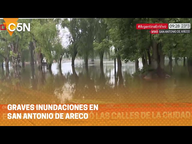 SAN ANTONIO DE ARECO AZOTADO por las LLUVIAS