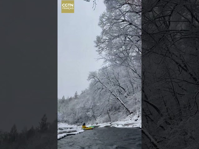 Rafting sauvage dans la forêt de la montagne Changbai