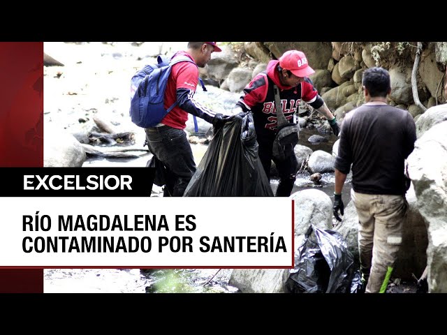 ⁣Animales ocupados para santería contaminan el río Magdalena de la CDMX
