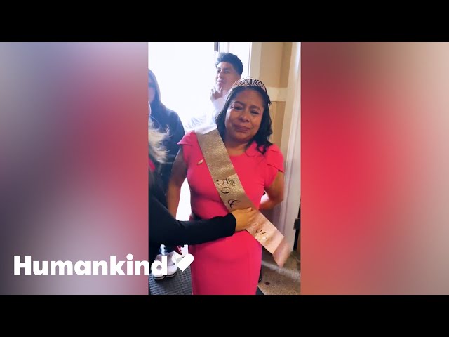 This mom's special 50th birthday reveal left her in shock | Humankind #goodnews