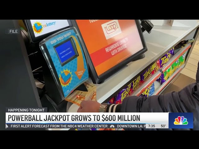 Powerball jackpot grows to $600 million