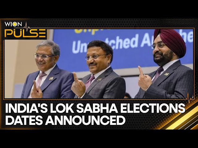 India General Elections 2024: Lok Sabha Polls from April 19 to June 1, results on June 4 | WION News