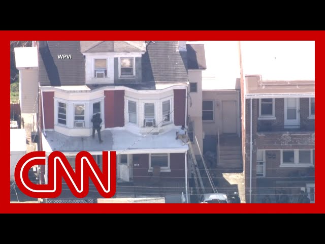 Video shows New Jersey home where officials say Pennsylvania murder suspect barricaded himself