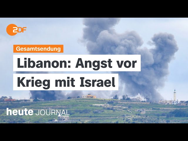 ⁣heute journal vom 16.03.2024 Hisbollah im Libanon, Taurus-Leak, Streik bei der Deutschen Bahn