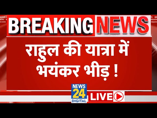 Maharashtra में Rahul Gandhi की यात्रा में पहुंची भयंकर भीड़ LIVE| News24 Live | Hindi News LIVE