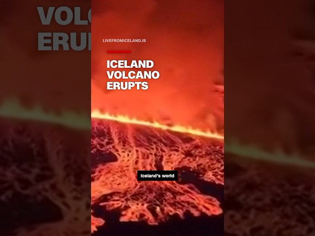 Iceland volcano erupts