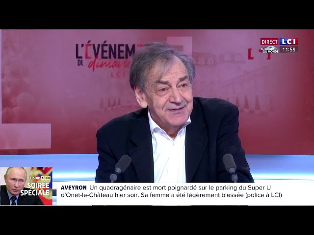 Alain Finkielkraut est l’invité de "L'événement du dimanche LCI"