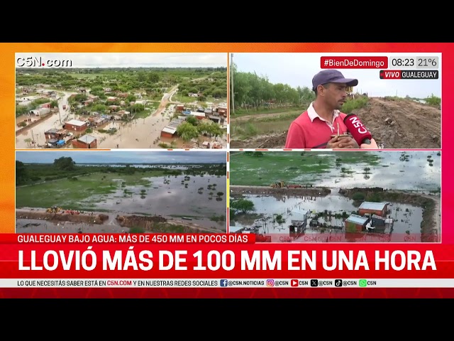 RECIBEN DONACIONES por el FUERTE TEMPORAL que dejó INUNDACIONES en GUALEGUAY