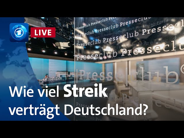 ⁣Immer wieder Stillstand – Streikwelle in Deutschland | ARD-Presseclub