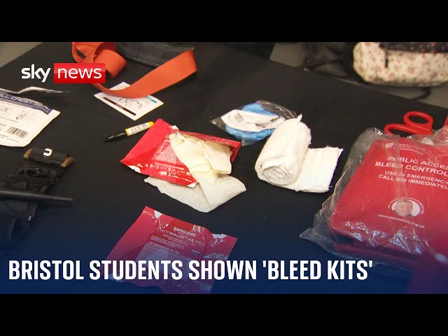 Knife crime: Young people in Bristol shown how a 'bleed kit' can save a life