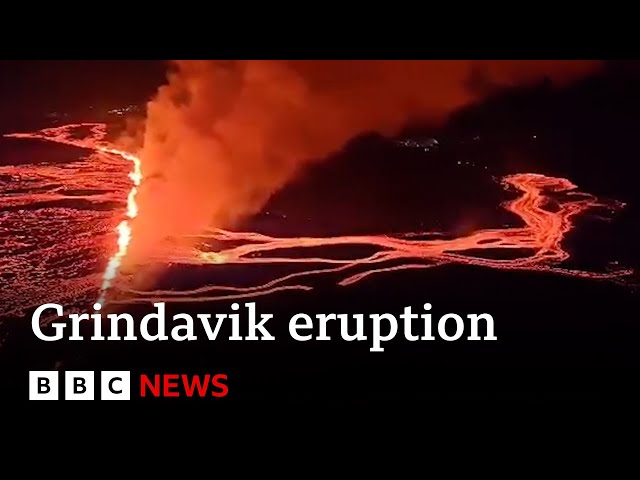 ⁣Grindavik eruption: Iceland 'entering a new volcanic era' | BBC News