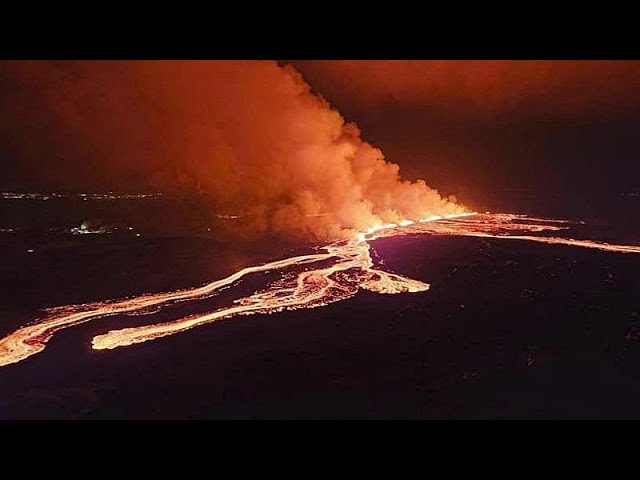 Nueva erupción del volcán de Grindavik en Islandia