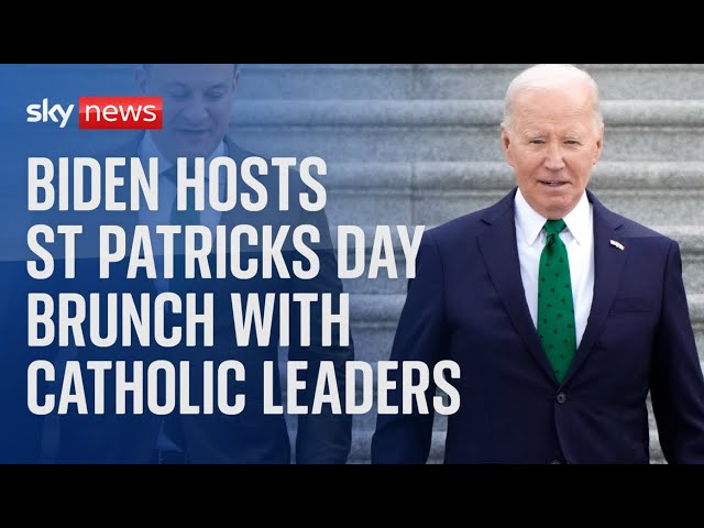 US President Joe Biden hosts a St. Patrick's Day brunch with Catholic leaders